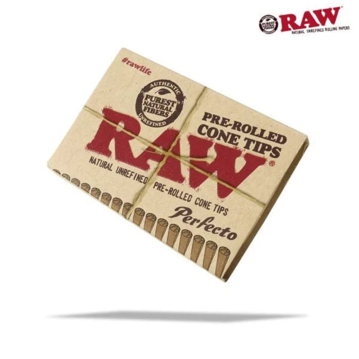 RAW PERFECTO Pre-Rolled Cone Tips - Pack of 21