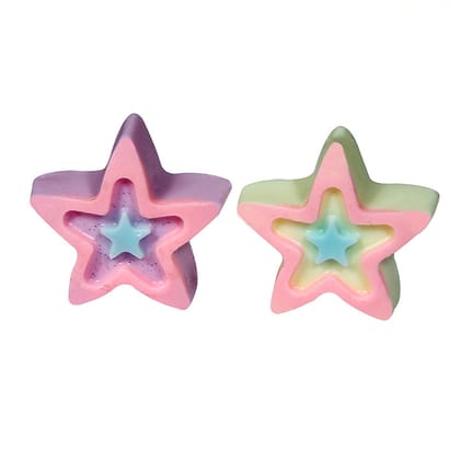 Vegetarian Products Skincare Star Soap For Kids Pack Of 2 (Star Soap)-200g