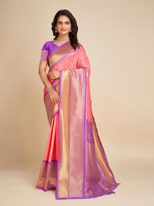 Woven Design Zari Banarasi Saree