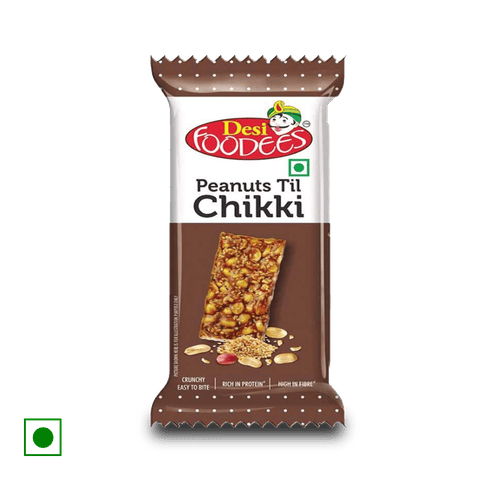 Desi Foodees Peanuts Til Chikki, 30 gm Pack