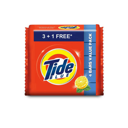 Tide Blue Detergent Bar Multipack (3 + 1 Free)\, 460 gm Bar