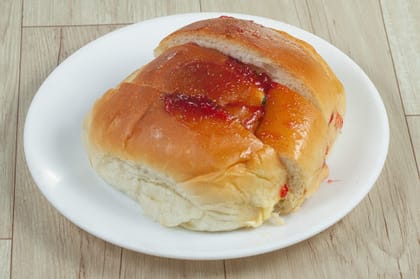 Bun Maska Jam Cheese Slice