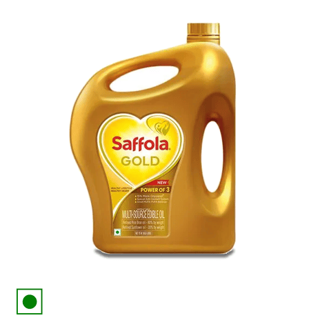 Saffola Gold Refined Cooking Oil, 3 L Jar