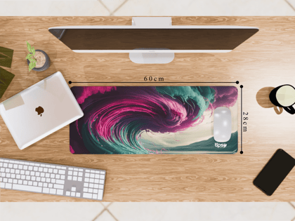"Nature Meets Watercolor" Gaming Mousepad – Elevate Your Gaming Experience-Medium (28CM X 60CM)