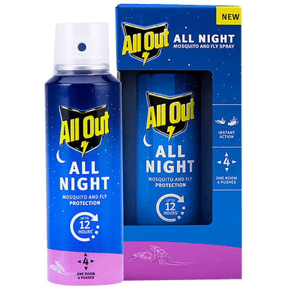All Out All Night Mosquito Killer Spray, 30 Ml