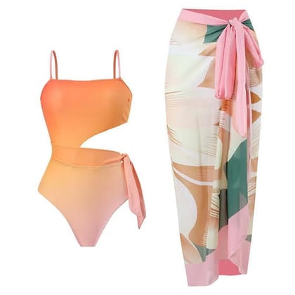 Mily Swimsuit With Sarong-S