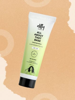 Elitty All About That Base Tinted BB Cream with SPF 30, Natural Coverage, Set in Sand - (Medium)