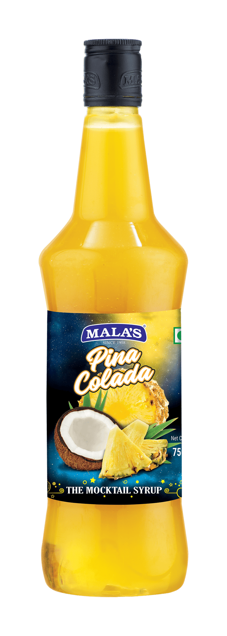 Mala's Pina Colada Cordial Syrup 750 ml for Mocktail | Cocktail