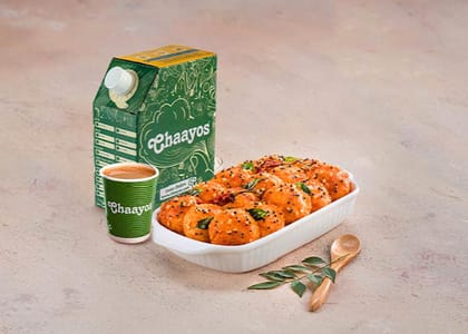 Desi Chai With Podi Idli