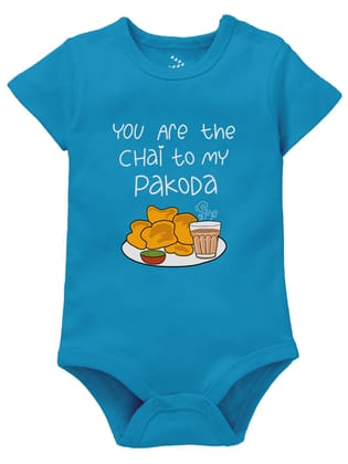 You are the Chai to My Pakoda - Onesie-0-3 months / Blue / Yes
