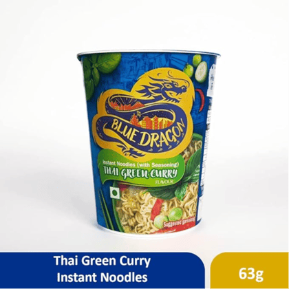 Blue Dragon Instant Cup Noodle With Seasoning - Thai Green Curry