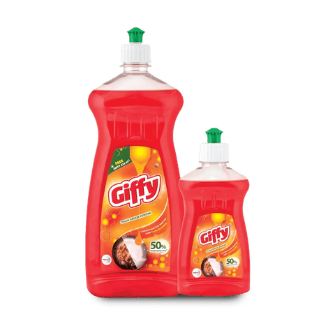 Giffy Dishwash Liquid Gel With Turbo Booster, 985 ml Bottle