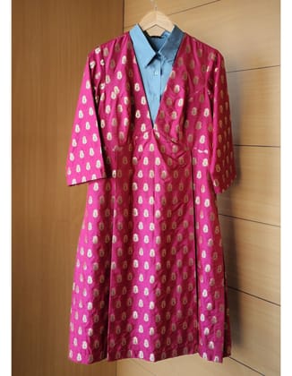 3 Piece Katan Silk Kurta Set
