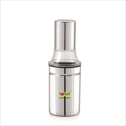 Komal Stainless Steel 350 ML Oil/Vinegar Dispenser | Silver | 1 Pc