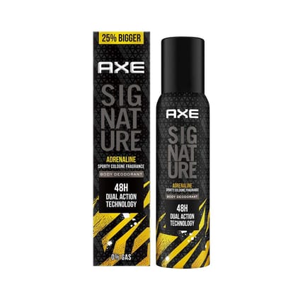 Axe Signature Adrenaline No Gas Body Deodorant For Men 154 ml