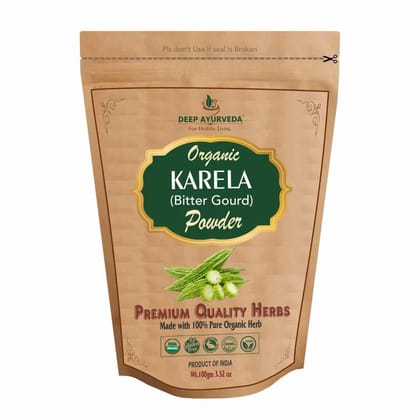 Organic Karela Powder (Bitter Gourd) - Aids in Blood Sugar Control, Detoxifies & Supports Liver Health