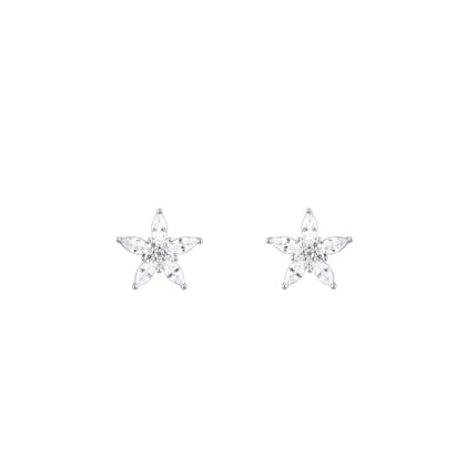 Star Zircon Silver Studs