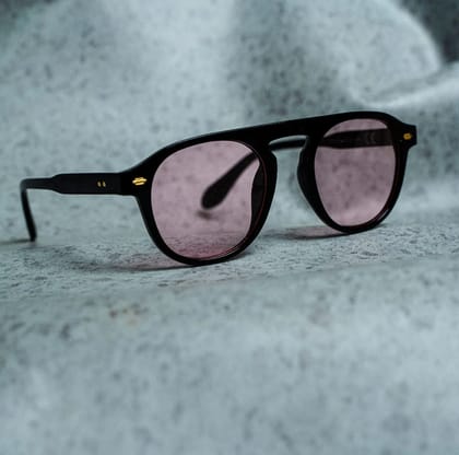 Luxomish Zane European Styled Sunglasses Pink Glass