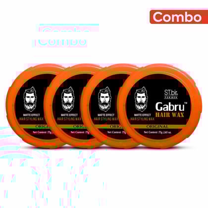 ST.bir Matte Effect Gabru Hair Wax 75gm (Pack of 4)
