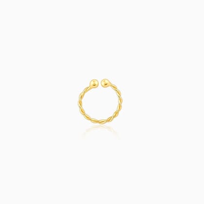 Golden Twisted Nose Ring
