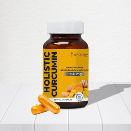 Holistic Curcumin Capsules With Piperine 90 Capsules