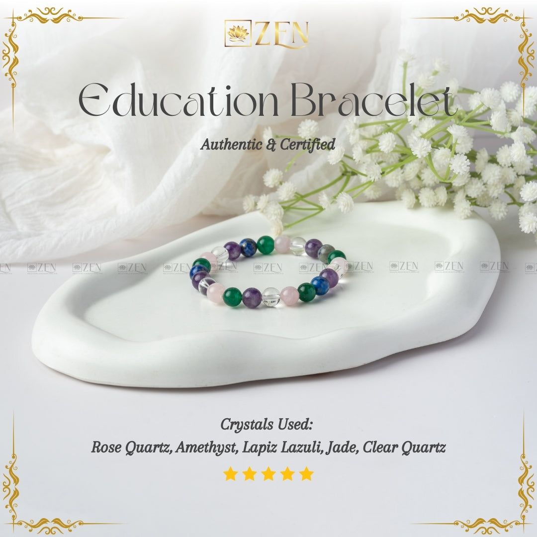 Education Bracelet For Students-S - 6.5 inches (Women)