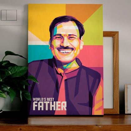 POP Art style | Father's Day | Single face | COD Not Available-Digital Copy Only