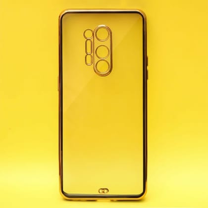 Black Electroplated Transparent Case for Oneplus 8 Pro