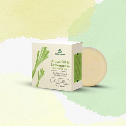 Argan Oil & Lemongrass Shampoo Bar (for nourishment & healthy growth)-80g