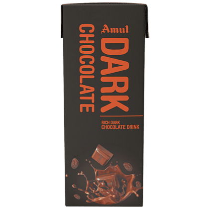 Amul Dark Chocolate Drink, 180 Ml Tetra Pak(Savers Retail)