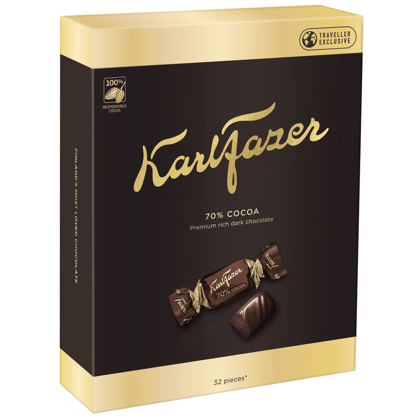 Karl Fazer Dark Chocolate 70% Cocoa Premium Rich, 250 gm