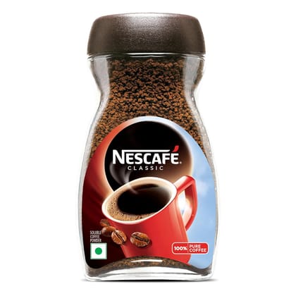 NESCAFE Classic Instant Coffee Powder, 90 g Jar | Instant Coffee Made with Robusta Beans | Roasted Coffee Beans | 100% Pure Coffee