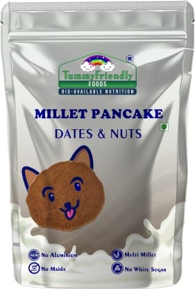 TummyFriendly Foods Aluminium-Free Millet Pancake Mix with Dates and Nuts, 800 gm
