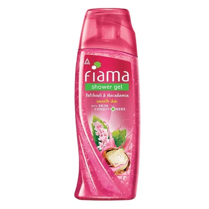 Fiama Shower Gel Patchouli & Macadamia, Body Wash With Skin Conditioners For Soft Glowing Skin, 250 ml