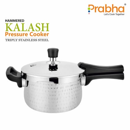 Triply Kalash Pressure Cooker Hammered-3L
