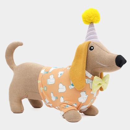 Dapper Stuffed Plush Animal Soft Toy-45x35 cm / Brown