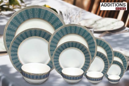 Fine Bone China Dinner Set 24K Gold Plated 33 PCS from Amrica-33 pcs