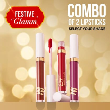 LIT Liquid Matte Lipstick Pack of 2 Exclusive Combo