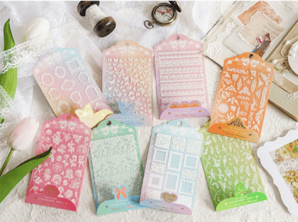 Embossed Lace Stickers-Frames