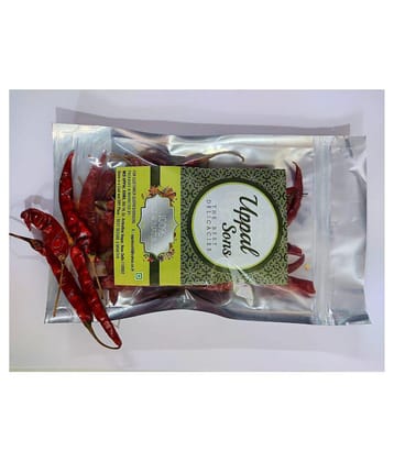 UPPAL SONS RED CHILLY TEJA WITH STEM 400 gm