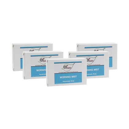 Artnweavess Morning Mist Handmade Soap NT, 100 gm - Pack of 5