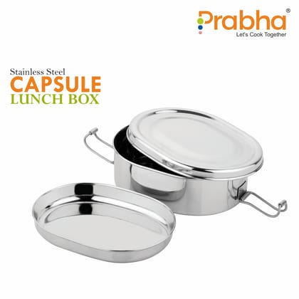 Stainless Steel Capsule Food Pack Lunch Box-No. 2