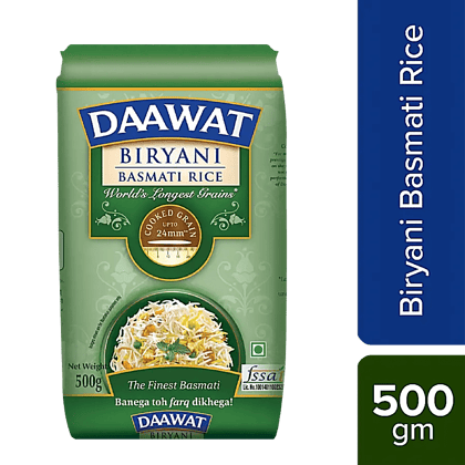 Daawat Biryani Basmati Rice, 500 g