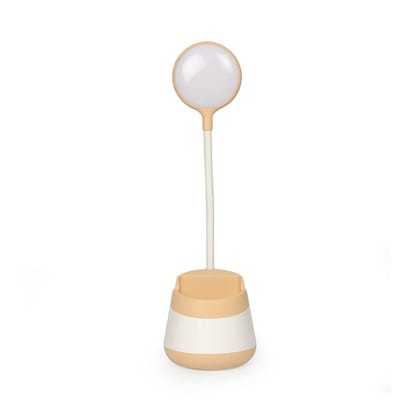 Work Table Lamp with Pen Stand-Peach