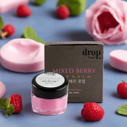 Mixed Berry Lip Balm | Deep Nourishment & Long-Lasting Hydration | Shea Butter, Jojoba & Almond Oil | Soft, Supple Lips with Antioxidant Protection | 15g