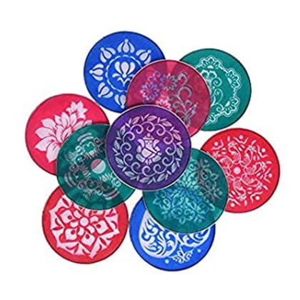 Plastic Jali Rangoli Stencils for Making Rangoli-Pack of 5