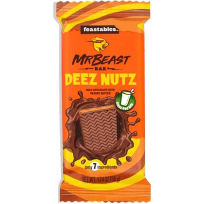 Mr. Beast Deez Nuts With Peanut Butter Covered With Delicious Smooth & Creme Milk - Imported