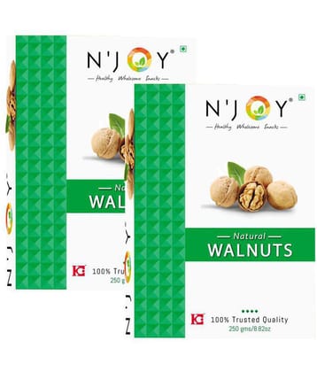 N'Joy Natural Light Broken Walnuts Kernels (Without Shell) 500g, (250g x 2)