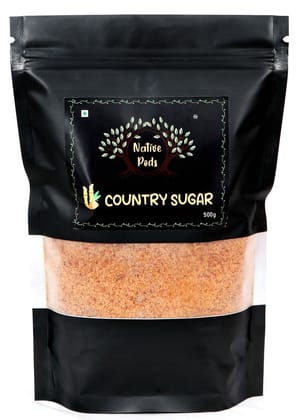 Native Pods Jaggery Powder 500g / Desi Khand / Nattu Sakkarai - Organic Jaggery