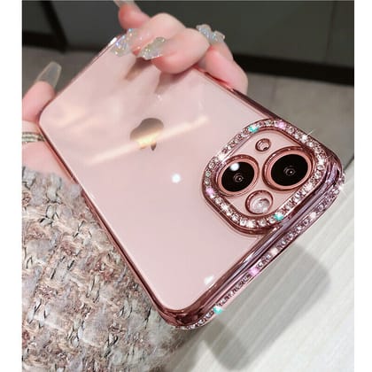 iPhone 11 Series Luxury Bling Diamond Clear Case Cover-iPhone 11 / Rose Gold